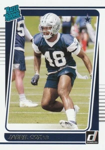 2021 Donruss Jabril Cox Rated Rookie #317 Cowboys - Picture 1 of 2