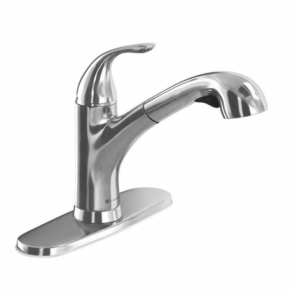 Glacier Bay HD67737-1201 Single Handle Sprayer Kitchen Faucet - Chrome
