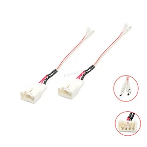 2 Front Rear Door Speaker Harness Adapter Plug Aftermarket For Mazda 2 2011-2014 - Foto 1 di 6
