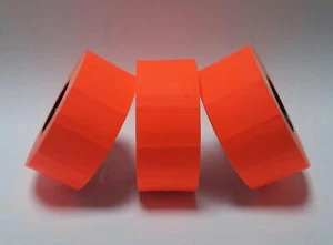 Preisschild Avery Dennison CAS2/18 ALPHA 3600 FL. Rot gerade Kante 26x16 mm - Bild 1 von 1