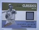 2004 Skybox Autographics AutoClassics Relic /350 Johnny Bench #AM-JB As Is