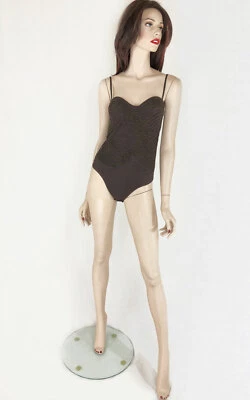 La Perla Bodysuit,intricately beaded and features in built cup AU 10 Chocolate Foto 1 de 3