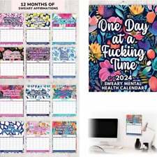 2024 Funny Mental Health Calendar, One Day at a F*cking Time Calendar Gift New