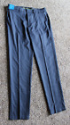 NWT Haggar Cool 18 Pro Navy Blue Golf Pants Slim Fit 34x34 Flex Waistband Suit