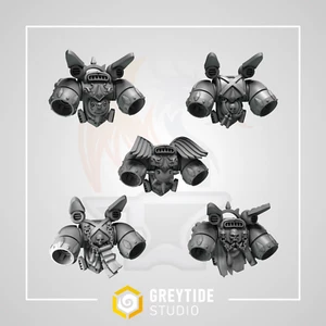 Jump Packs (5x) Upgrade Kit - Crimson Lords Grey Tide Studios - Picture 1 of 2