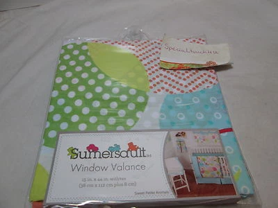 Cenefa de ventana Sumersault SWEET PETITE ANIMALS 15"x44" con pestañas ~ varios colores Foto 1 de 4