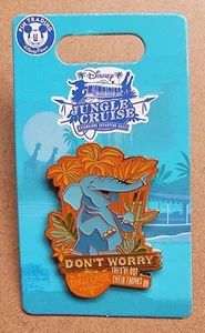 Disney - Jungle Cruise "Don't Worry They've Got Their Trunks On" Elephant Pin - Picture 1 of 2