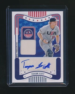 TEAGAN SCOTT 2024 PANINI STARS & STRIPES RC JERSEY AUTO #SM-TS - Image 1 of 2