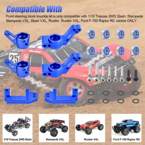 Front Caster Block Steering & Rear Stub Axle Carriers For 1/10 2WD Slash - Picture 1 of 18