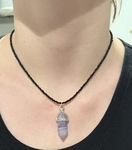 crystal pendant necklace - Picture 1 of 2