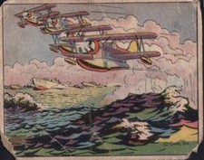 1941 Gum Inc Uncle Sam R157 Airman Laying A Smoke Screen #68 Poor B592