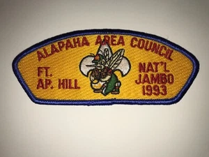 BSA 1993 NATIONAL JAMBOREE STRIP, ALAPAHA AREA COUNCIL JSP - BLUE BORDER, NEW - Bild 1 von 2