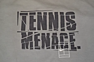 Nike Tennis Menace Dri Fit T Shirt Gray Grey XL - Picture 1 of 5