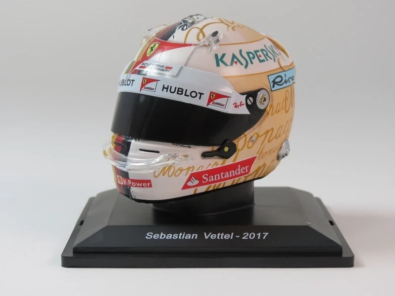 Spark Helmet Sebastian Vettel Ferrari F1 Monaco GP 2017 1/5 SPARKED178 - Immagine 1 di 3
