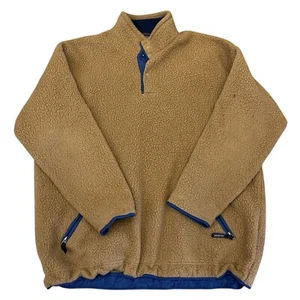 Vintage Patagonia Deep Pile Teddy Bear Fleece 1990s Snap-T Sz XL Made In USA - Picture 1 of 5