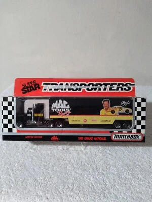 MAC TOOLS #7 HARRY GANT SUPERSTAR TRANSPORTER MATCH BOX LIMITED EDITION 1992 NIB - Image 1 of 4