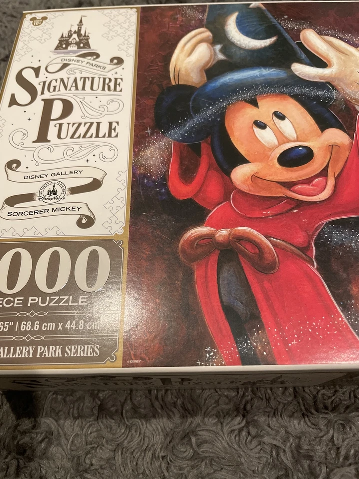 Disney Gallery Parks Series Signature Puzzle Sorcerer Mickey Mouse 1000 Pcs