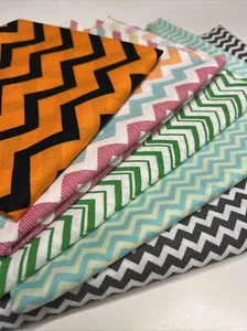 Cotton Fabric Lot Chevron Multipack 4+ Yards Destash Sale - Picture 1 of 8