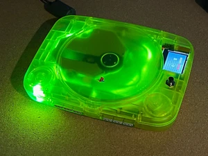 PS1 PSone Sony PlayStation 1 Console Translucent Modified SCPH-101 LCD Screen - Picture 1 of 8