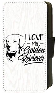 I Love My Golden Retriever iPhone/Pixel/Galaxy Printed Flip/Wallet Phone Case - Picture 1 of 9