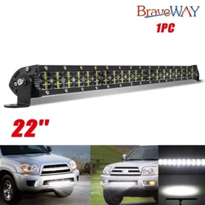 22" inch 1200W Led Light Bar Dual Row Spot Flood Combo Work 4WD Truck SUV ATV 24 - Picture 1 of 13