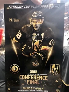 ROUND 3 GAME 4 REILLY SMITH VEGAS GOLDEN KNIGHTS WINNIPEG JETS PLAYOFFS POSTER - Picture 1 of 1
