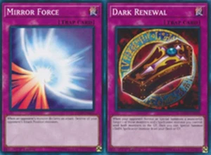 Mirror Force 1st Common + DARK RENEWAL 1ST COMMON LEDD SET YUGIOH - Imagen 1 de 1