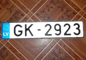 LETTLAND STAAT EU KFZ KENNZEICHEN - GK 2923 abgelaufen - Bild 1 von 2