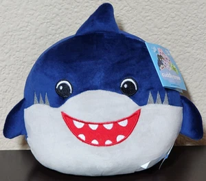 Idea Nuova Cuddly Crew Blue Sharky Shark Plush Small Pillow BRAND NEW - Bild 1 von 4