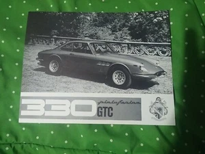 1967 Ferrari 330 GTC dealer cut sheet brochure original VG condition - Picture 1 of 2
