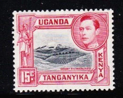 Album Treasures Kenya Uganda Tanganyika Scott # 72 George VI Mt Kilimanjaro MH - Image 1 of 1