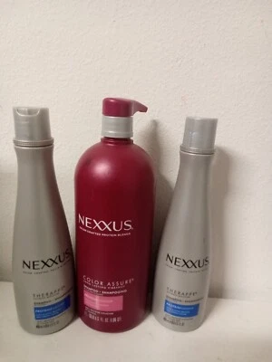 3 brand new  Nexxus Color Assure Shampoo and  THERAPPE shampoo - Image 1 of 2