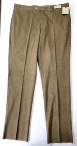 Jack Victor Collection STING UNHEMMED Beige Pants Sz 40 R Made in Canada NEW NWT - Picture 1 of 15