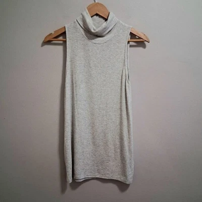 Feel the Piece Terre Jacobs Ribbed Turtleneck Tank Top Heather Gray XS / Small - Image 1 of 4