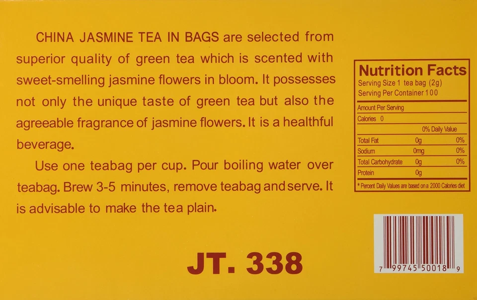 Royal King Jasmine Tea - 100 Tea Bags - Image 1 of 1