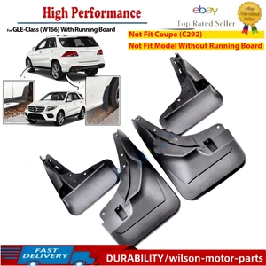 For Benz GLE Class W166 2016-2019 Set Mud Flaps Splash Guards Mudguards Mudflaps - Picture 1 of 5