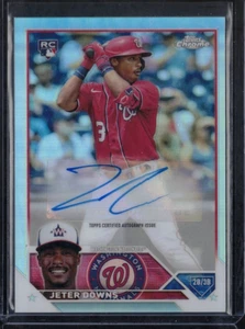 Jeter Downs /499 2023 Topps Chrome Update Refractor Rookie Auto AC-JDO - Picture 1 of 2