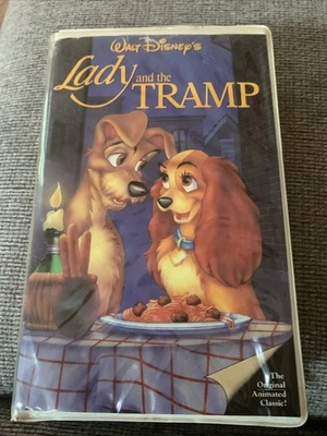 Lady and The Tramp 1987 VHS Disney Classic Black Diamond 1st Release - Image 1 of 3