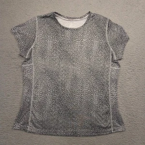Nike Dri-FIT Camisa de Correr para Mujer XL Gris Negro Abstracto Ligero Atlético - Imagen 1 de 12
