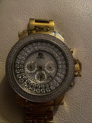 Techno Master Tm-2115 Reloj Delfín Diamantes, Acero Inoxidable Resistente al Agua  Foto 1 de 4