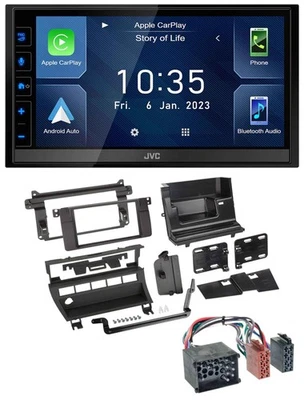JVC DAB Bluetooth MP3 USB 2DIN Autoradio für BMW 3er 1999-2001 5 Schalteröffnung - Bild 1 von 4