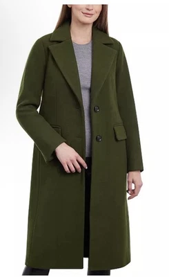Michael Michael Kors Petite Size XS Single Breasted Over Coat In Jade $360 - Image 1 of 4