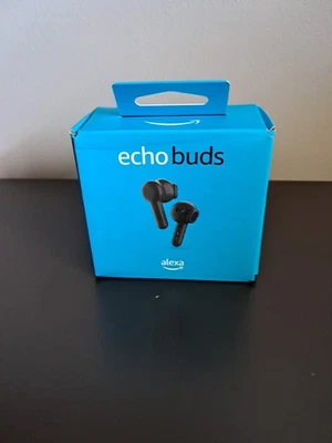 Sealed Amazon Echo Buds Alexa A7W95C Black Wireless Bluetooth Earbuds  - Image 1 of 4