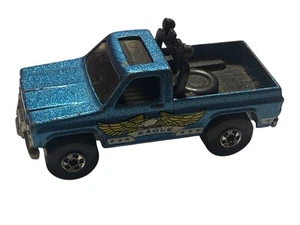 Vtg Hot Wheels Blue Eagle Pickup Truck 1977 Mattel Malaysia Diecast Toy - Picture 1 of 10