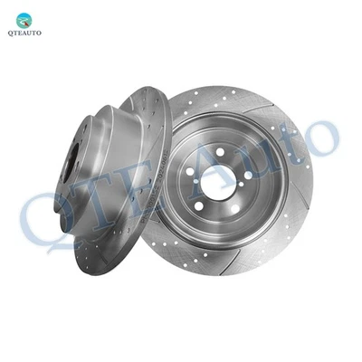 Rotores de disco de freno ranurados perforados traseros de 265 mm para Subaru Forester 1998-2008 Foto 1 de 4