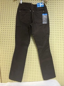 Nuevo pantalón largo marrón para mujer Kuhl Kurves talla 2 trabajo al aire libre - Imagen 1 de 11