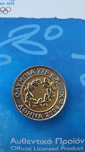 LOGOTIPO REDONDO OLYMPIA 776 BC A ATENAS 2004 AC #46 - ATENAS 2004 PIN OLÍMPICO - Imagen 1 de 1