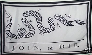 BANDERA JOIN OR DIE - BANDERA PATRIOTA - TÉ FIESTA - - Imagen 1 de 1