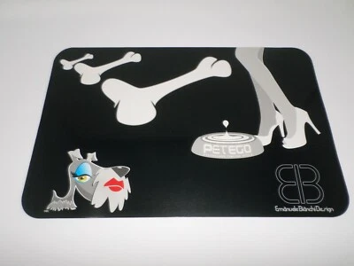 Petego EVA Place Mat Feeding Mat 11" x 17" Pet Dog Puppy Marvelous Bitch - Image 1 of 2