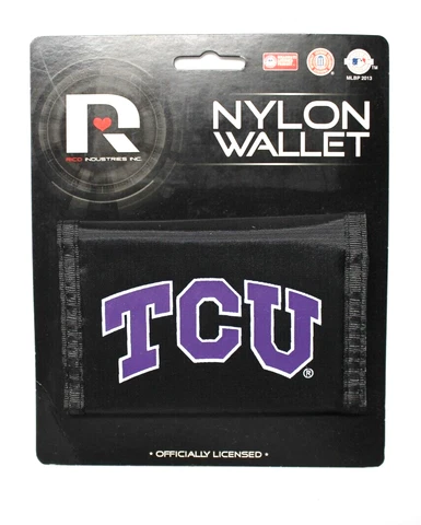 NCAA Rico Industries Nylon Trifold Wallet TCU Texas Christian Univ Cover